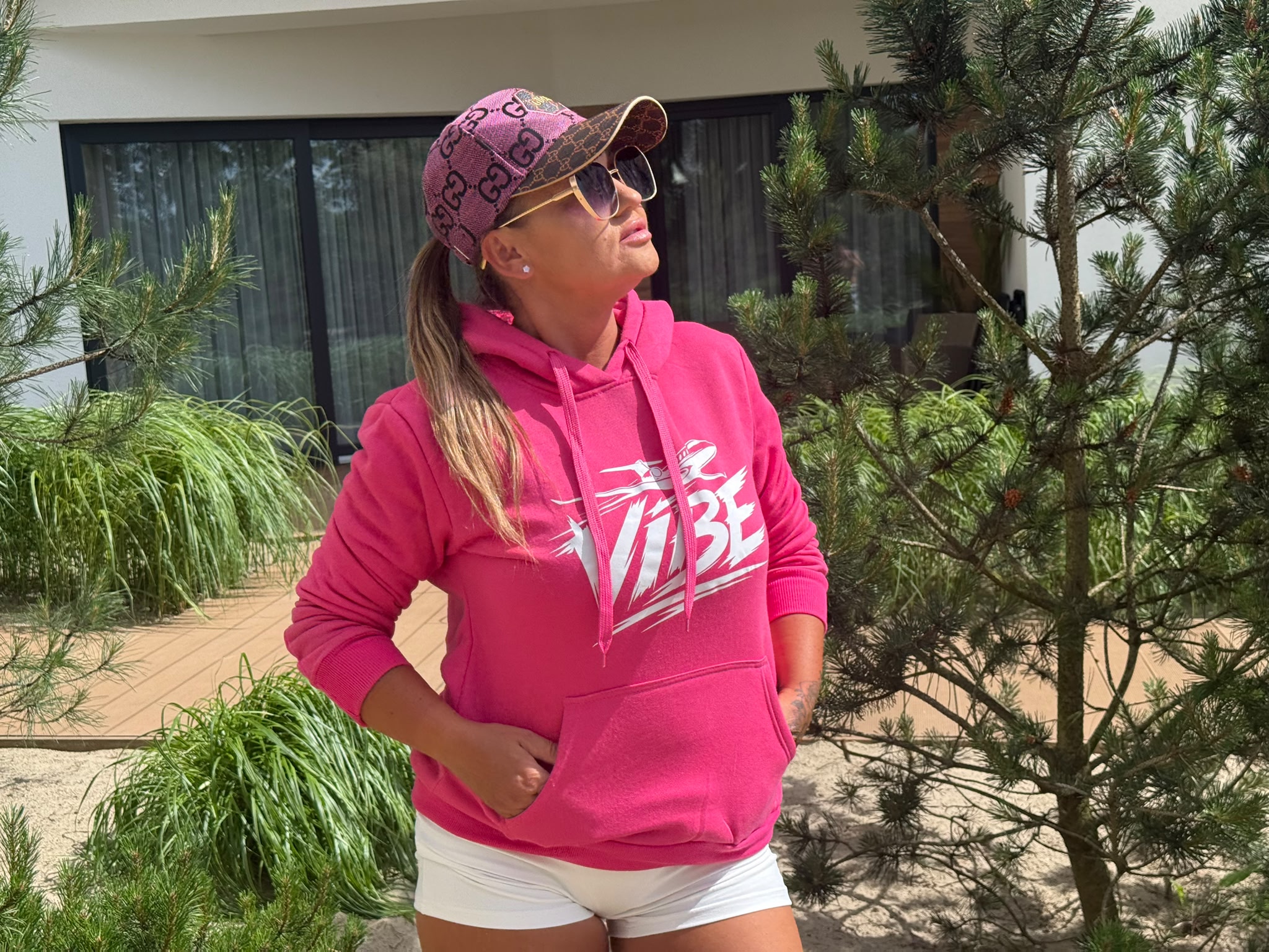 Bluza VIbe neonowy róż Damska