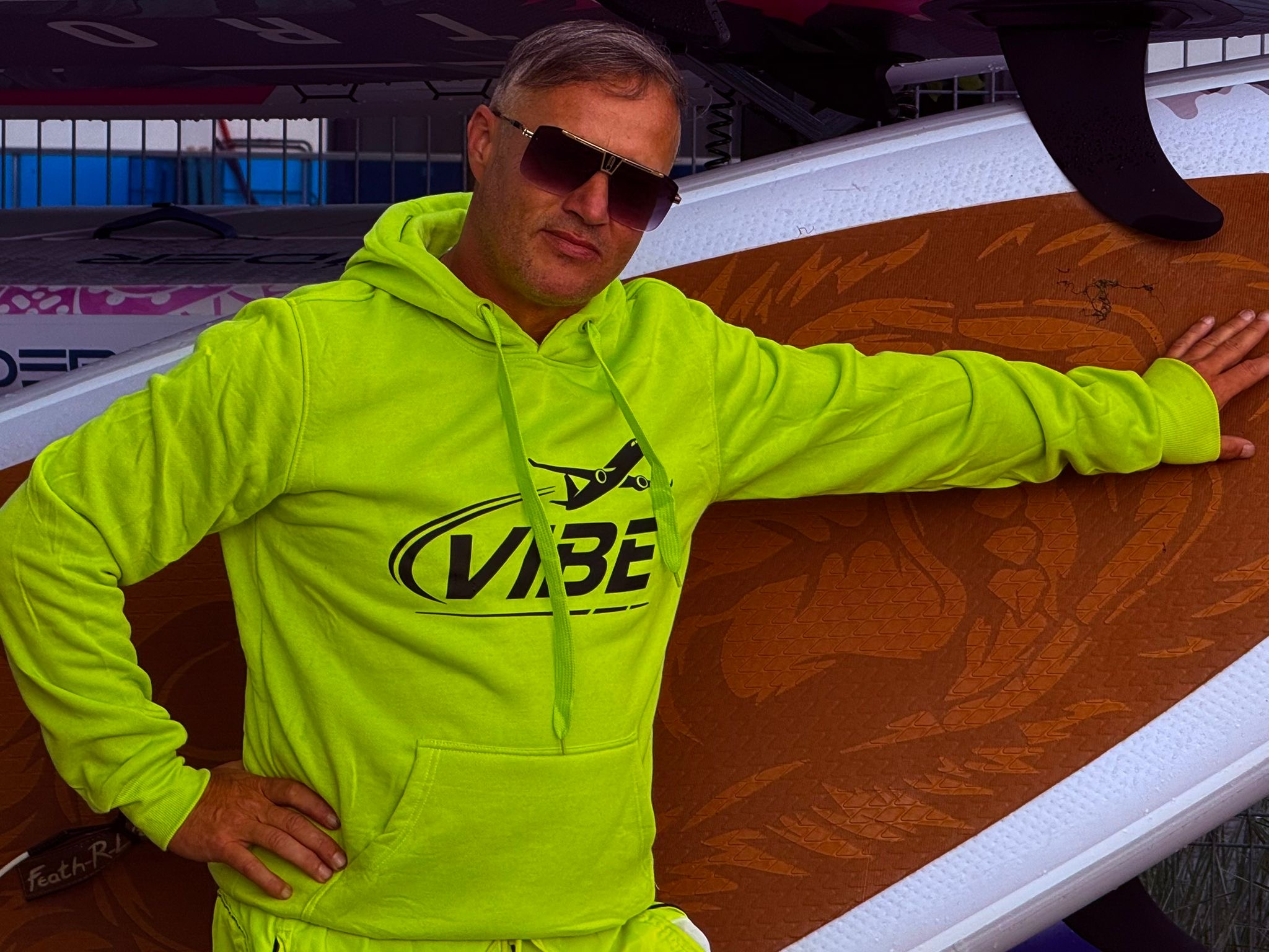 Bluza Vibe męska Neonowy limonkowy